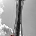 A Big, Red, Angry Friend On The Space Needle! by seattle
