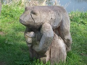 24th Mar 2012 - An animal - carved wooden frog
