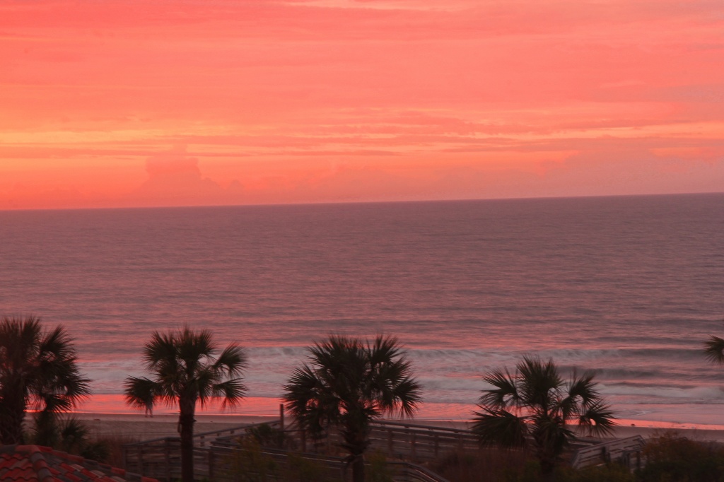 Sunrise from Our Balcony by hjbenson