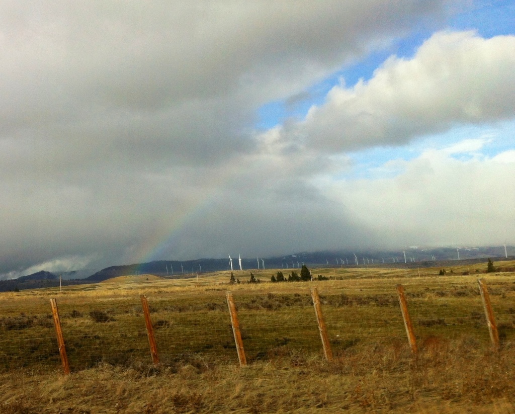 Rainbow and Windmills by marilyn