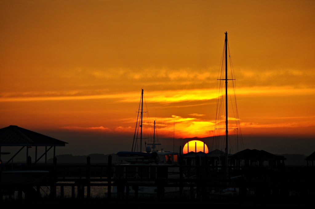 Sunset on Edisto Island, SC by peggysirk