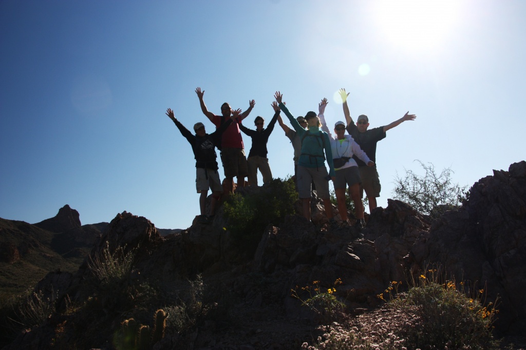 Family Hike in the Arizona Desert by whiteswan