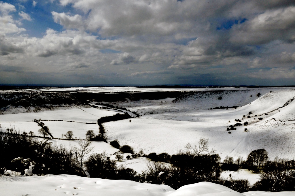Snow at The Hole of Horcum ~ 1 by seanoneill