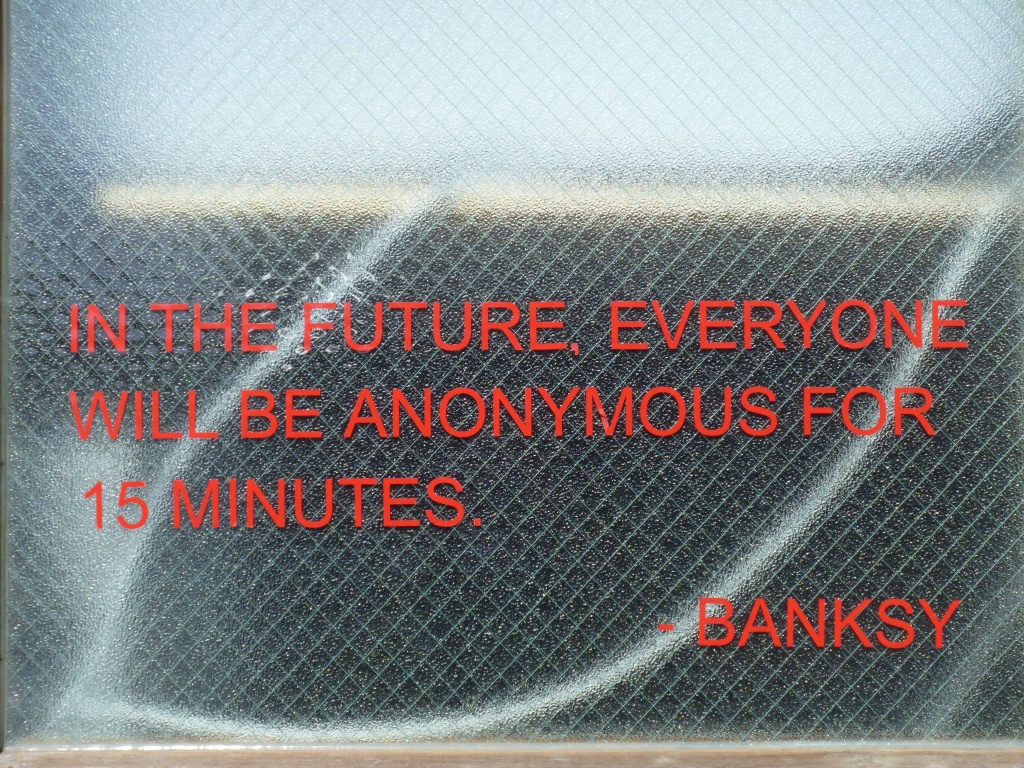 Banksy quote in Venice CA by handmade