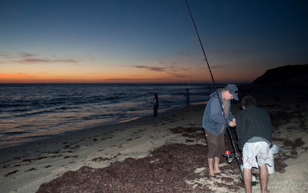 fishing at sunset by winshez