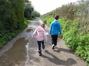 10th Apr 2012 - Dodging puddles