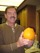10th Jan 2010 - Ken with a Navel Orange from our Tree