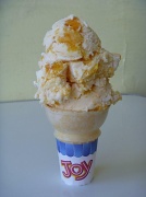 19th Apr 2012 - Small cone with mounds of mango ice cream piled on top