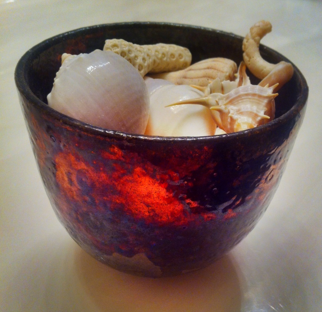 Copper bowl and shells by dakotakid35