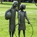 Children in the park sculpture by if1