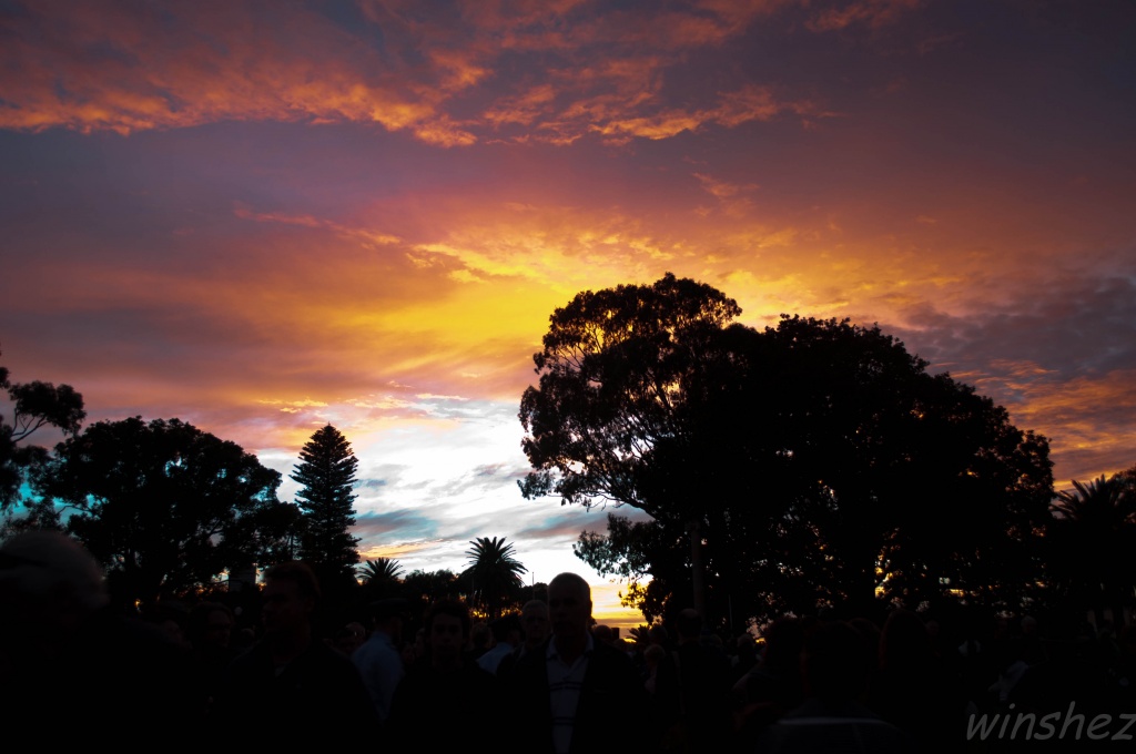 sunrise on ANZAC day by winshez