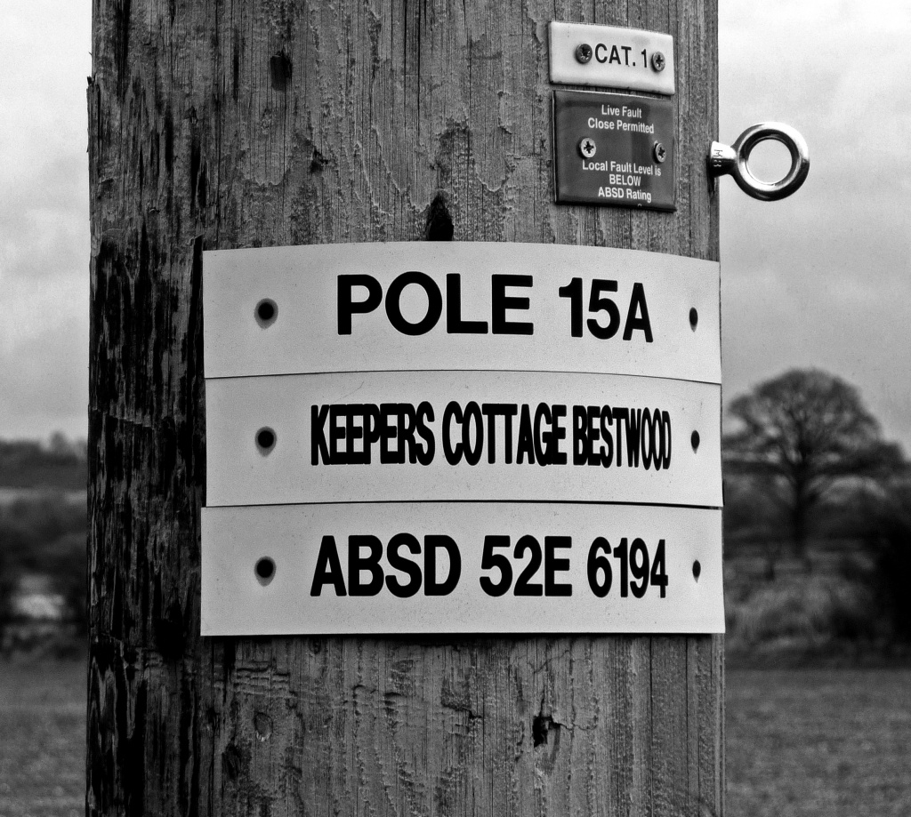 Power line poles have names too - They are not just numbers !   by phil_howcroft