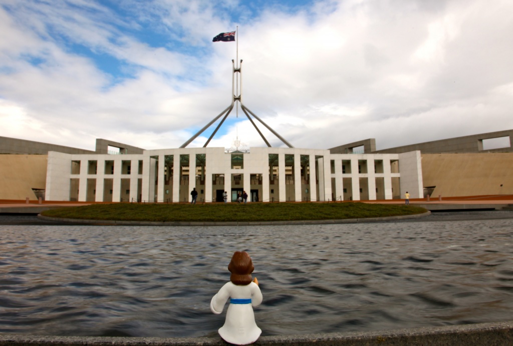 TJ visits Parliament House Canberra by lbmcshutter