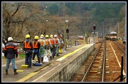 20th Apr 2012 - Railway workers in Japan