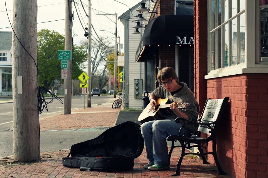 The Street Musician, Otherwise Known as My Son by lauriehiggins