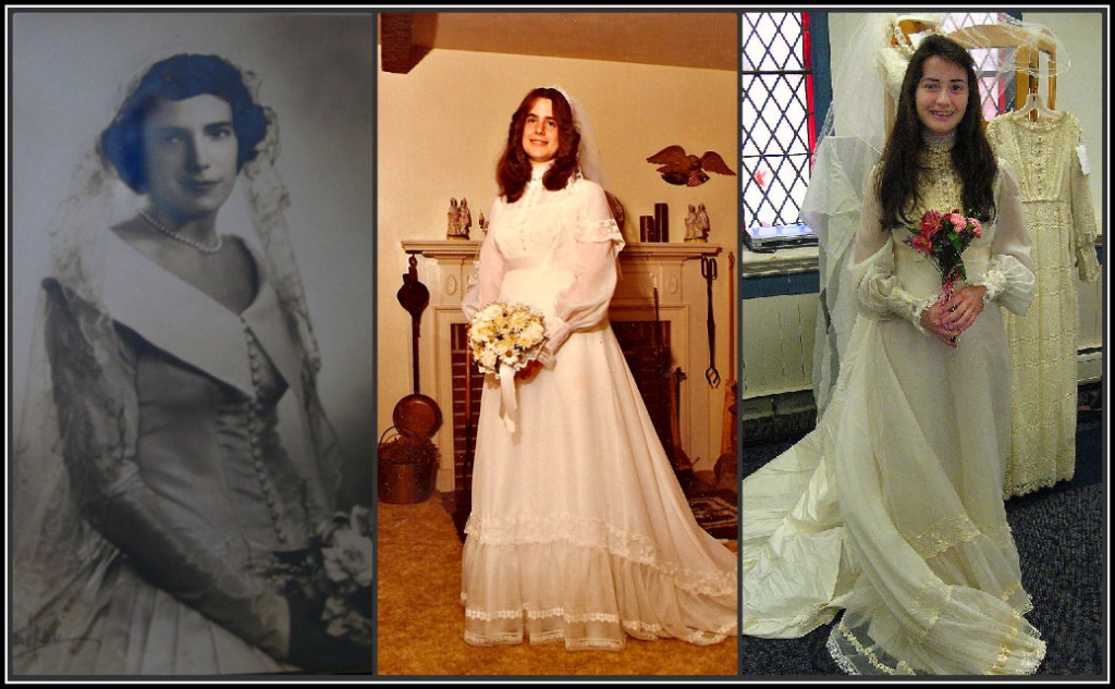 Wedding Dress Collage by olivetreeann