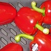 Red peppers but not the hot kind!  See my poem below by rosiekind
