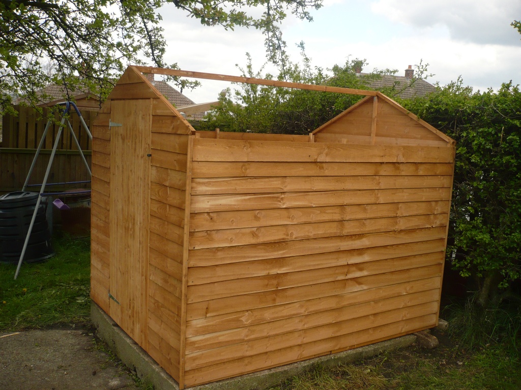 New Shed Half Built by clairecrossley