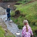 Playing in a stream near Magpie Bridge   by jennymdennis