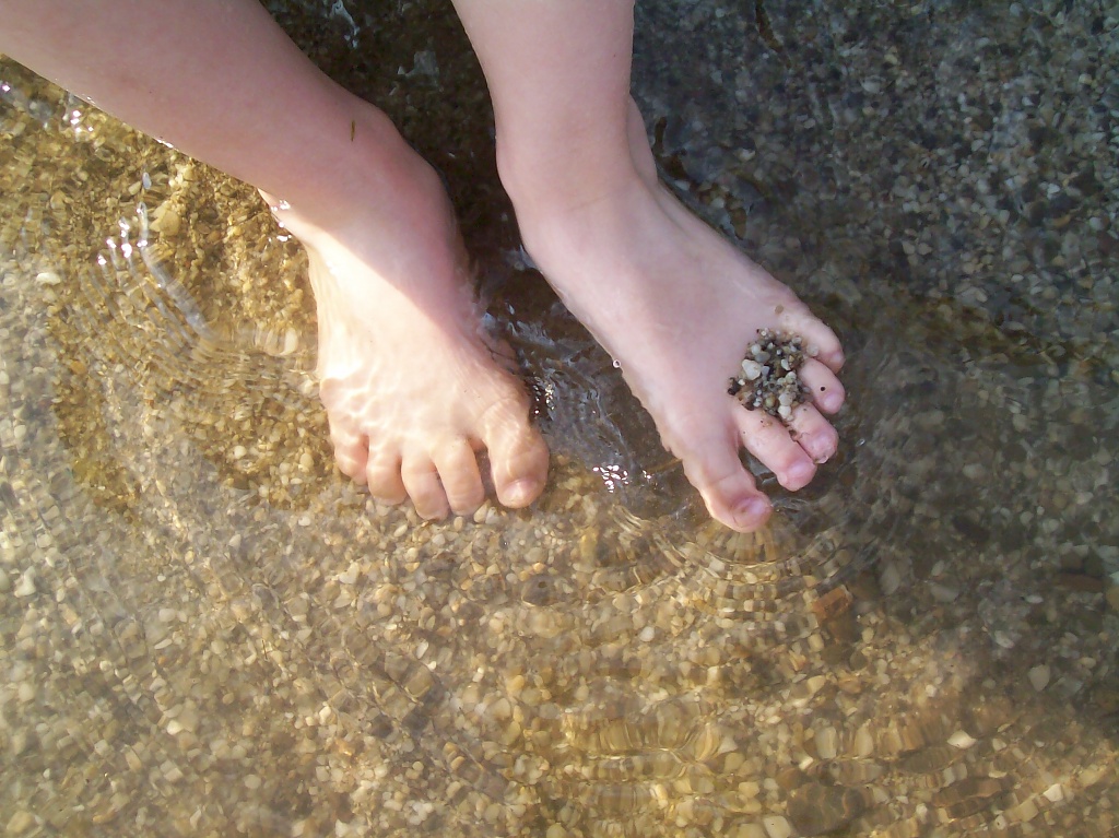 Little Feet at the Beach by julie
