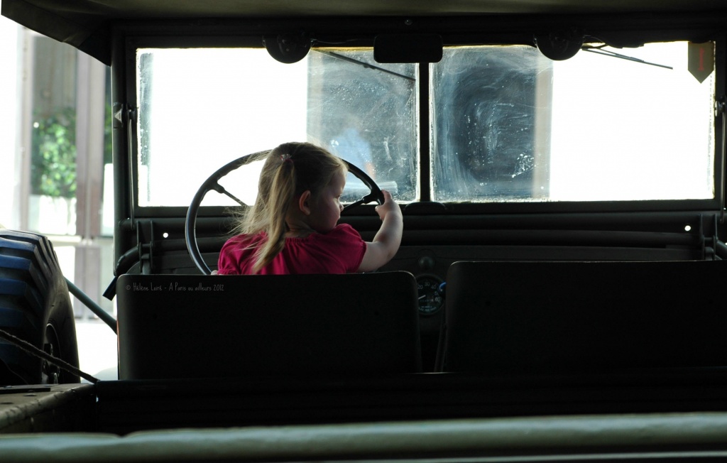 Just for fun: The little girl in the military truck by parisouailleurs