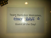 15th May 2012 - Guest of the day! Hampton Inn, Toledo, OH