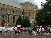 26th May 2012 - runners approach the Cathedral.