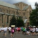 runners approach the Cathedral. by corktownmum