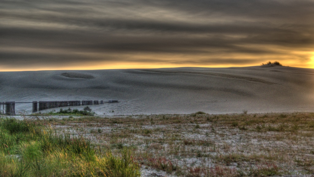 Tonemapped Dunes Just Before the Sun Sets by jgpittenger