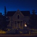 Gothic style house at dusk by handmade