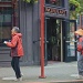 Tourists In Pioneer Square