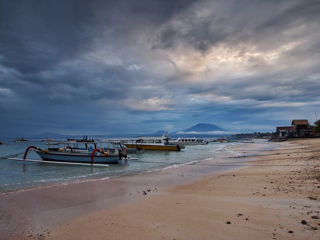 Boats at dawn by peterdegraaff