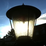 7th Jun 2012 - Sun caught in street lantern