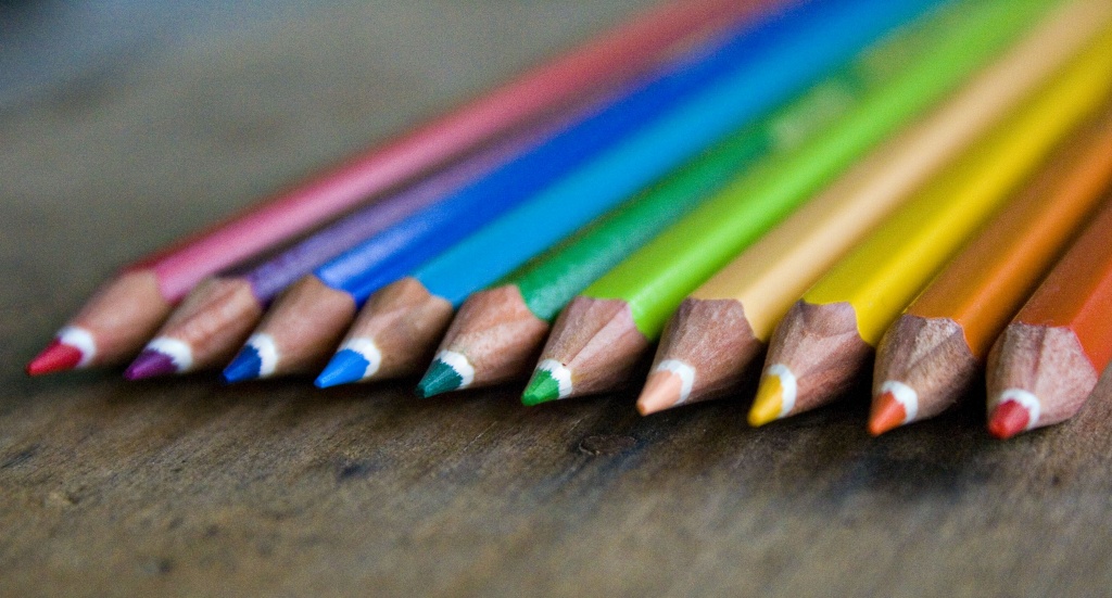 rainbow pencils by corymbia