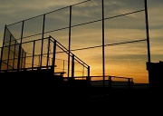 19th Jun 2012 - Sundown through the fence