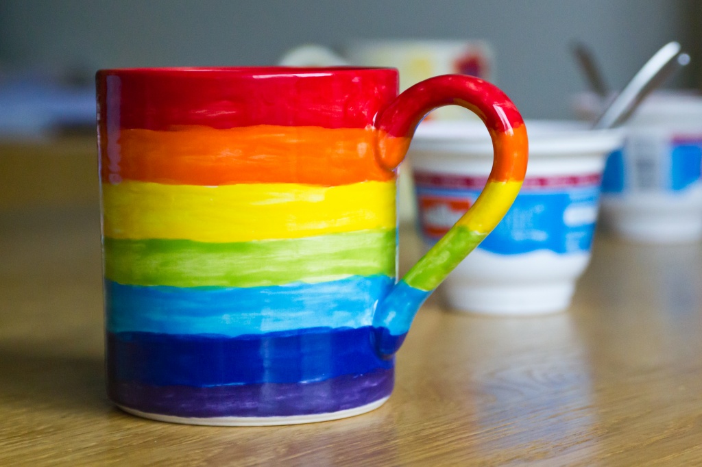 Rainbow Mug by natsnell