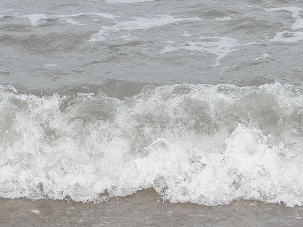 Waves with Bubbles at Kure Beach 6.25.12 by sfeldphotos