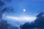 30th Jun 2012 - Moon and clouds