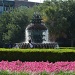 The famous Pineapple Fountain at Waterfront Park on a hot July 4 in Charleston, SC by congaree
