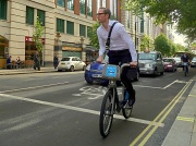 5th Jul 2012 - Clark Kent on a Boris bike