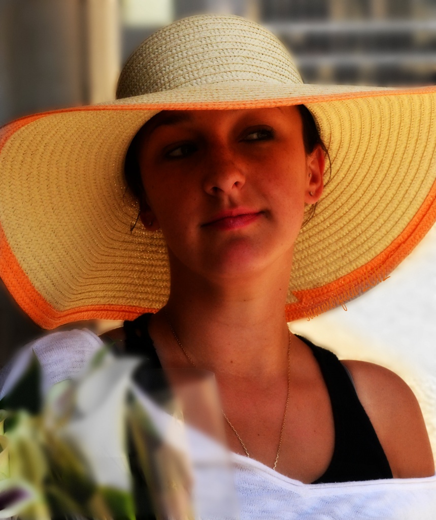 the straw hat (inspired by the works of tamara de lempicka) by summerfield