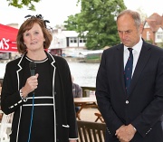 21st Jun 2012 - Mrs. Redgrave speaks at the opening of the Regatta.