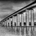 Orwell Bridge  B & W by judithdeacon