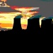 Sunset over Power Station Posterised by seanoneill