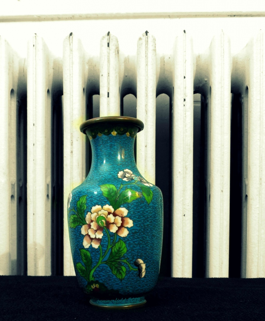 blue vase by summerfield