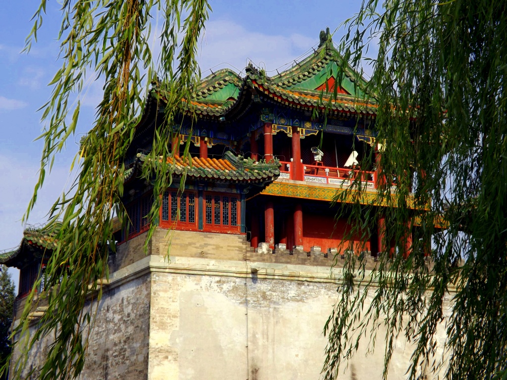 Wind in the trees at the beautiful Summer Palace by emma1231