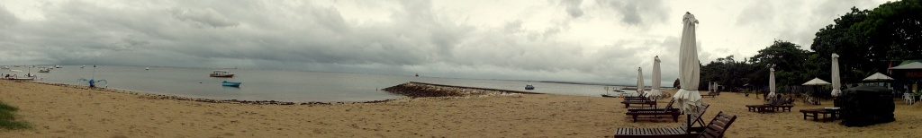 A beach in Bali on an overcast day. by emma1231
