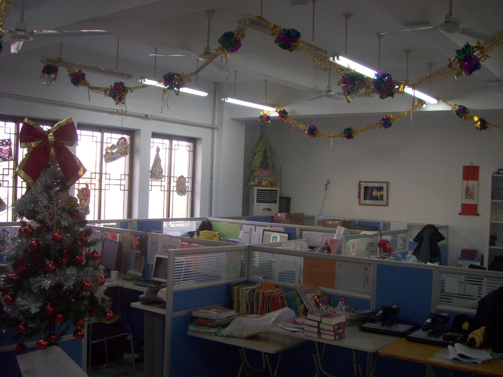 Christmas decorations in the office. by emma1231