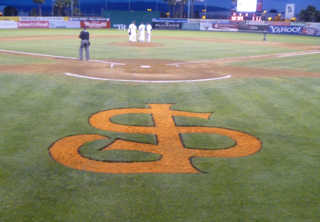 San Jose Giants Baseball Logo on Field by handmade