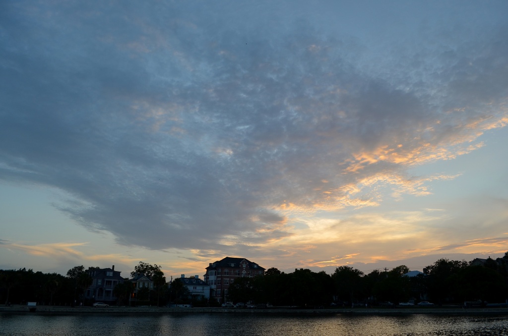 Sunset, Colonial Lake, Charleston, SC 7/22/12 by congaree